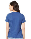 BELLA + CANVAS 6400CVC Heather True Royal — on model back