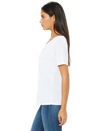 Women's Slouchy V-Neck T-Shirt - White