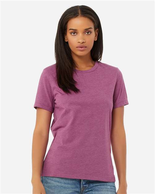 BELLA + CANVAS 6400CVC Heather Magenta — on model front