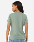 BELLA + CANVAS 6400CVC Heather Sage — on model back