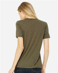 BELLA + CANVAS 6413 Olive Triblend — on model back