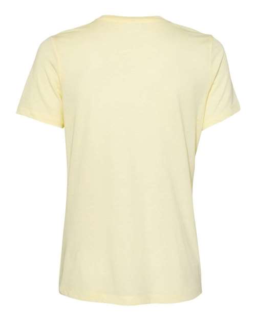 BELLA + CANVAS 6413 Pale Yellow Triblend — back