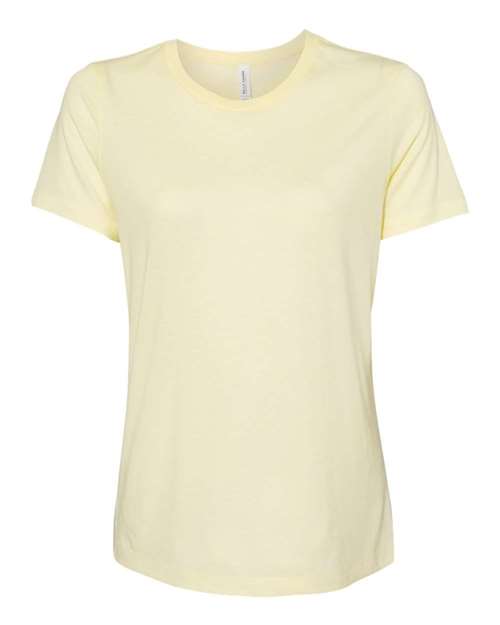 BELLA + CANVAS 6413 Pale Yellow Triblend — front