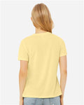 BELLA + CANVAS 6413 Pale Yellow Triblend — on model back