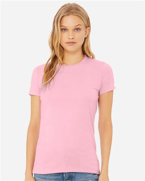 BELLA + CANVAS 6413 Pink Triblend — on model front
