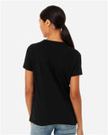 BELLA + CANVAS 6413 Solid Black Triblend — on model back