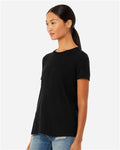 BELLA + CANVAS 6413 Solid Black Triblend — on model side