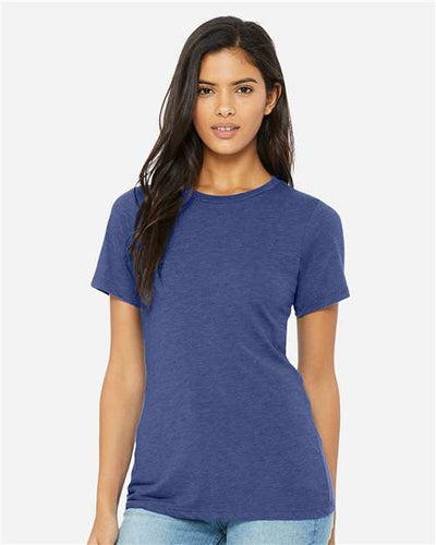 BELLA + CANVAS 6413 True Royal Triblend — on model front