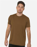 Bayside 5300 Coyote Brown — on model front