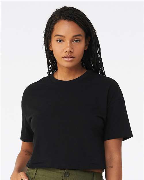 BELLA + CANVAS 6482 Black — on model front