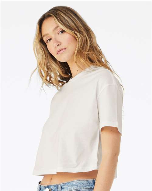 BELLA + CANVAS 6482 Vintage White — on model side