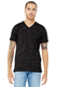 Bella + Canvas 3655C - Unisex Jersey Short-Sleeve V-Neck T-Shirt - Charcoal Black Slub