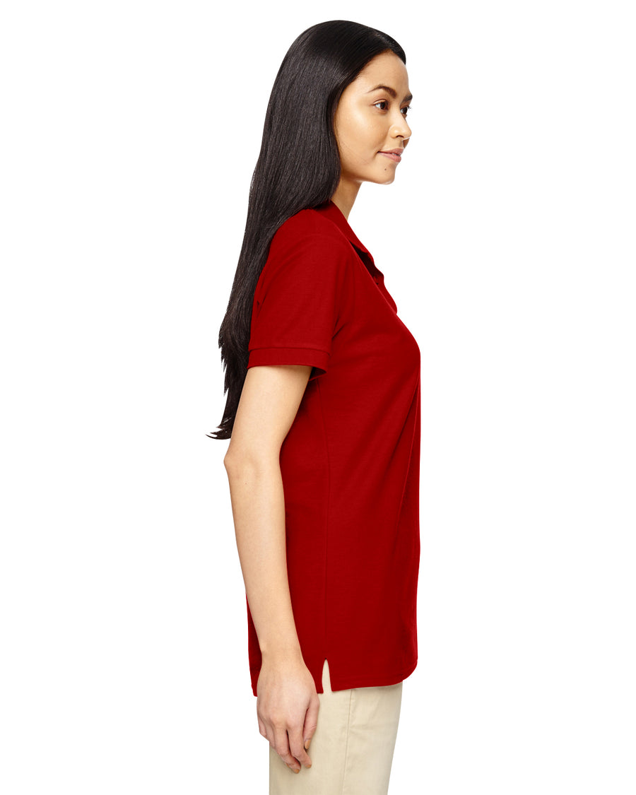 Women's Double Piqué Polo - Red