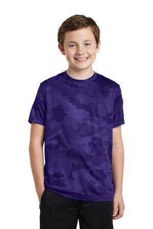 Youth CamoHex Tee - Purple