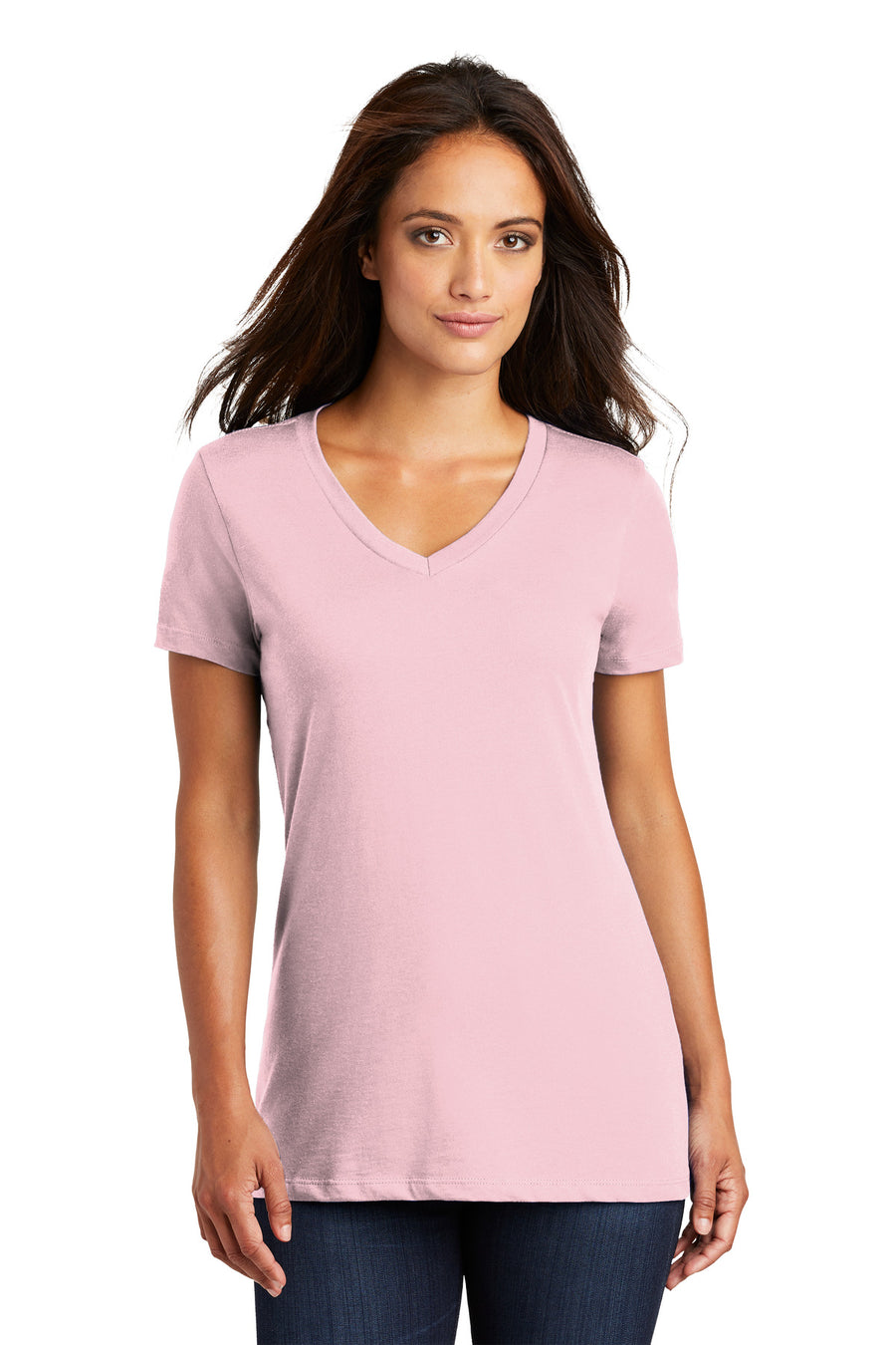 Women's Perfect Weight V-Neck Tee - Light Pink