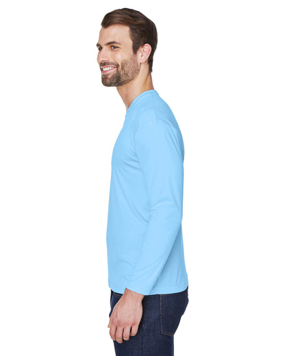Unisex Cool & Dry Sport Long-Sleeve Performance Interlock T-Shirt - Columbia Blue