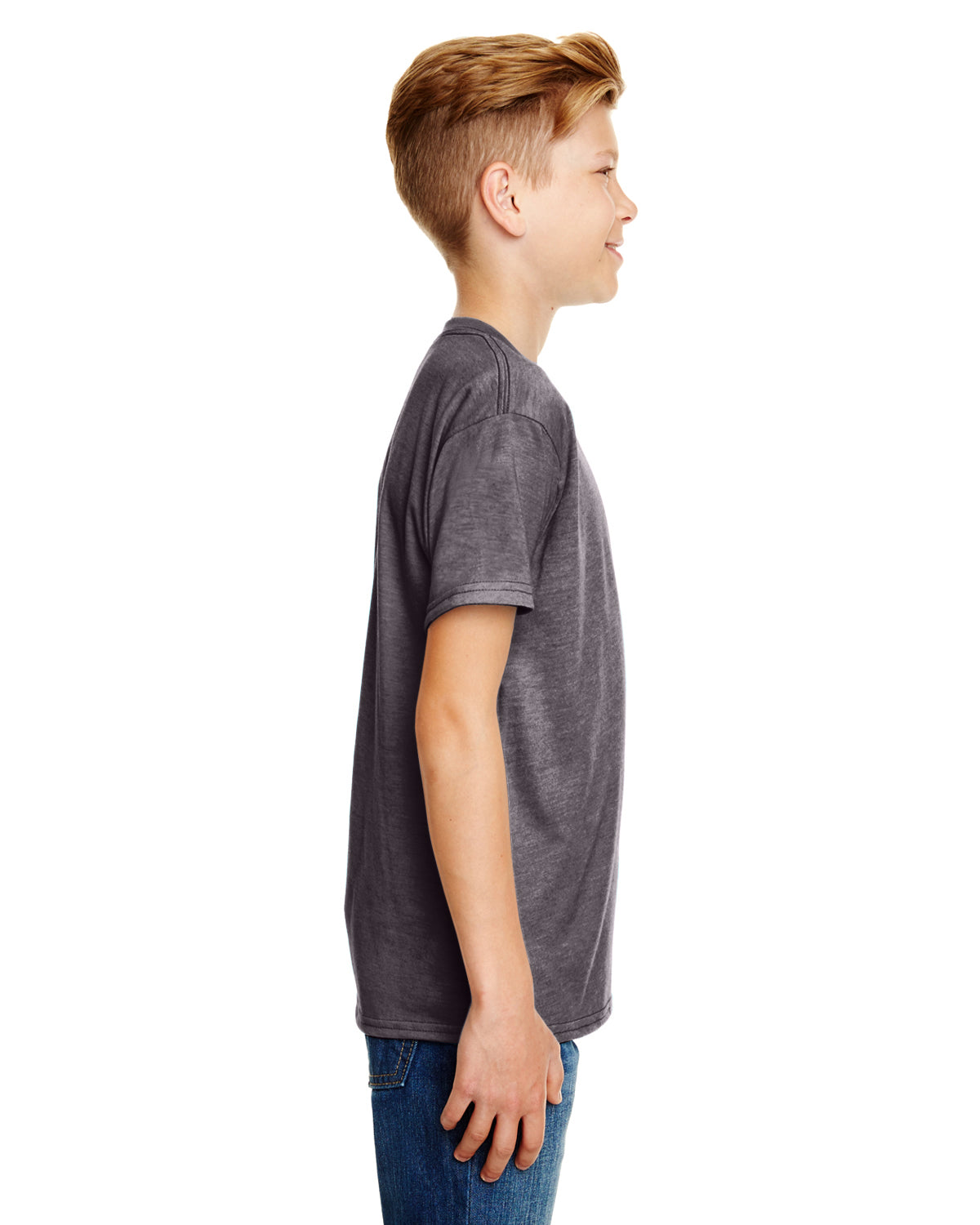 Youth Lightweight T-Shirt - Heather Graphite