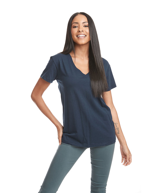 Women's Relaxed V-Neck T-Shirt - Midnight Navy
