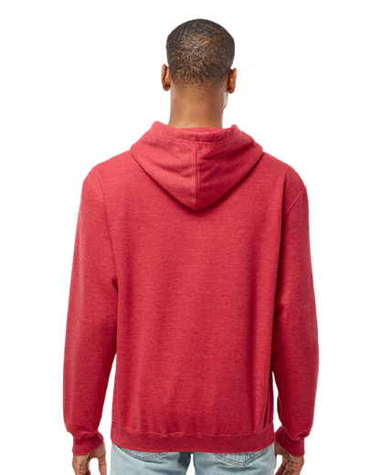 Unisex Fleece Pullover Hoodie - Heather Red