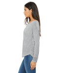 Women's Flowy Long-Sleeve T-Shirt with 2x1 Sleeves - Heather Athletic