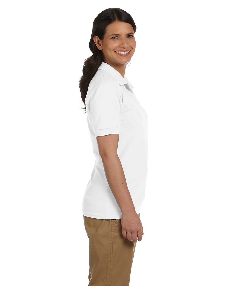 Women's Piqué Polo - White