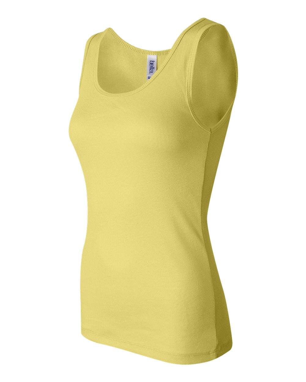 Women's 2x1 Rib Tank - Yellow