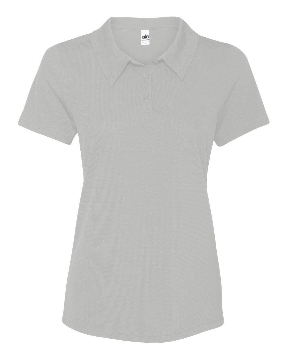Women's Performance 3-Button Mesh Sport Shirt - Sport Silver