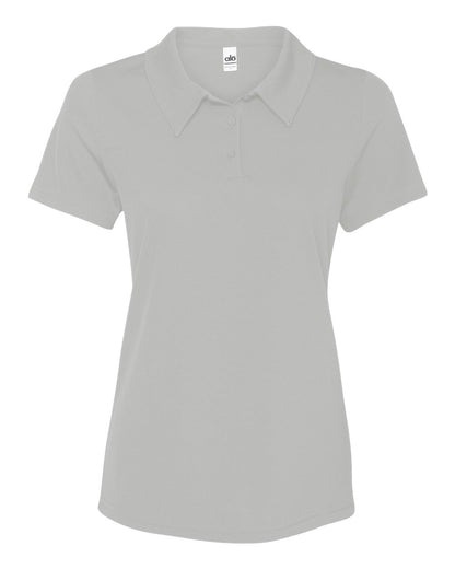 Women's Performance 3-Button Mesh Sport Shirt - Sport Silver