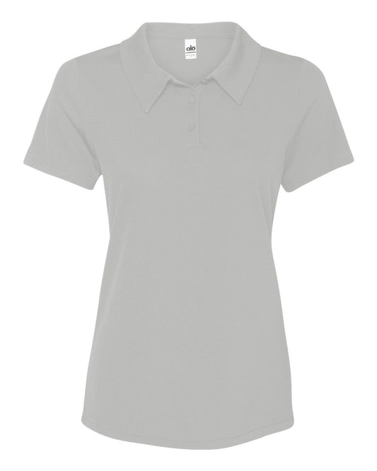 Women's Performance 3-Button Mesh Sport Shirt - Sport Silver