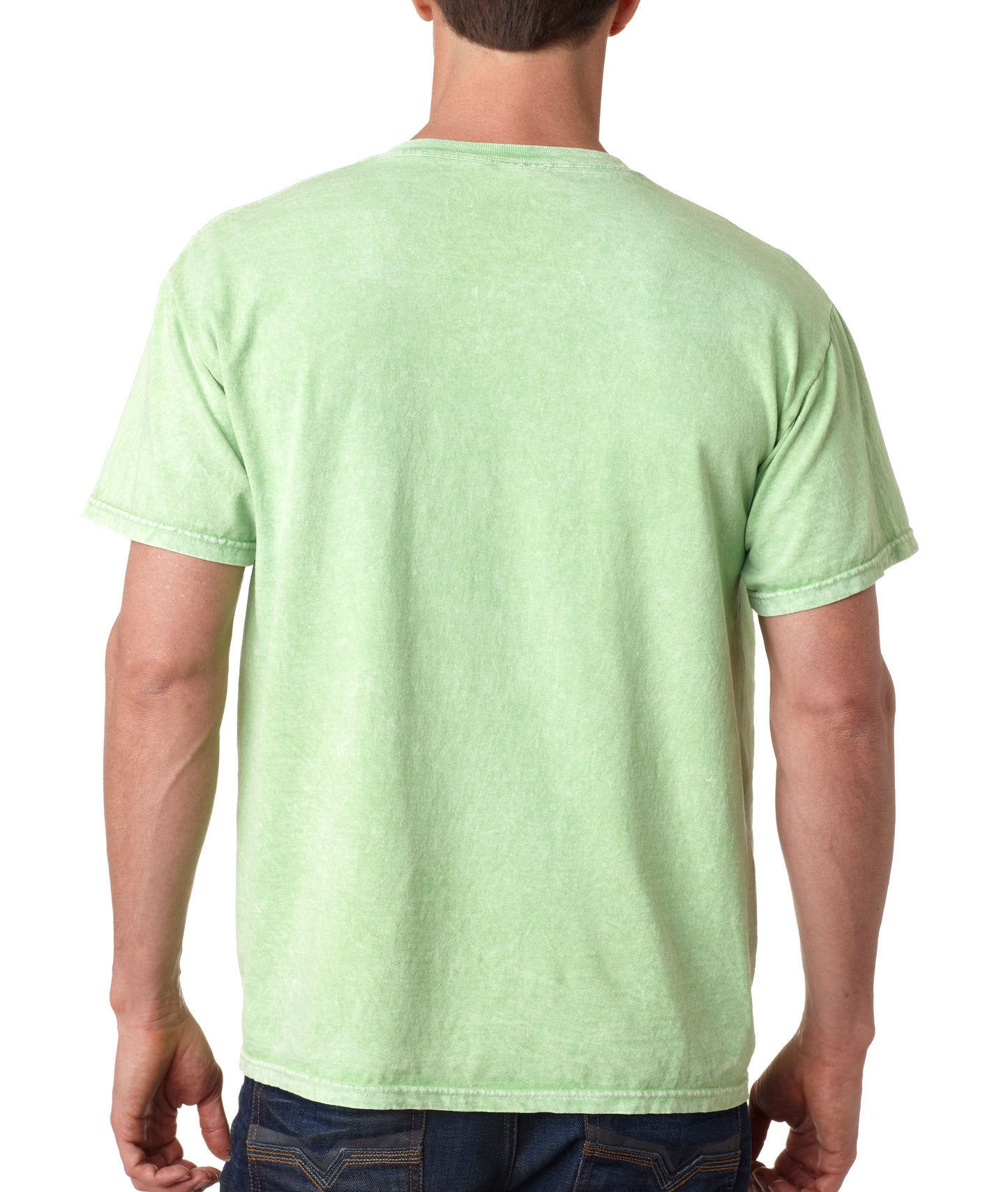Unisex 100% Cotton Vintage Wash T-Shirt - Mineral Lime