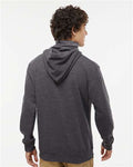J. America 8879 Black Heather — on model back