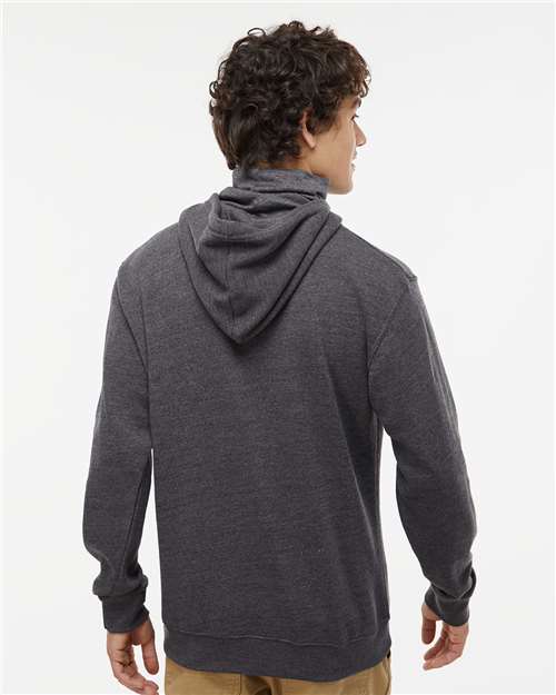 J. America 8879 Black Heather — on model back