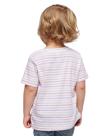 Toddler Fine Jersey T-Shirt - Lilac Stripe