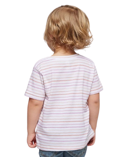 Toddler Fine Jersey T-Shirt - Lilac Stripe