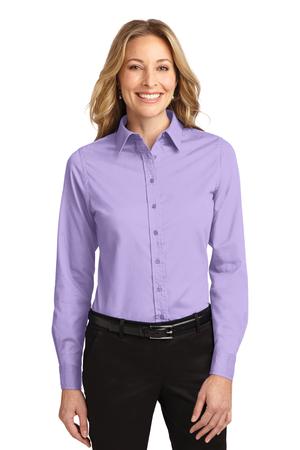 Women's Long Sleeve Easy Care Shirt - Bright Lavender