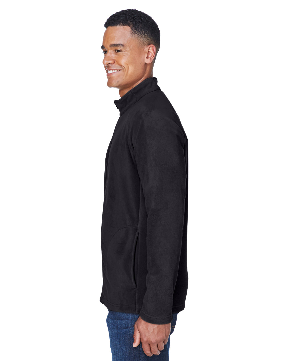 Men's Campus Microfleece Jacket - Black