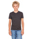 Bella + Canvas 3005Y - Youth Jersey Short-Sleeve V-Neck T-Shirt - Heather Dark Gray