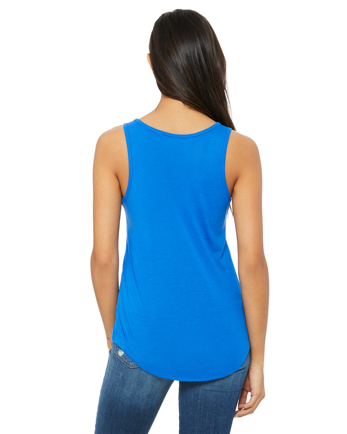 Women's Flowy V-Neck Tank - True Royal