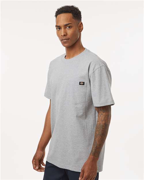 Dickies WS50-D Heather Grey — on model side