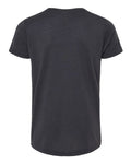 BELLA + CANVAS 3413Y Solid Dark Grey Triblend — back