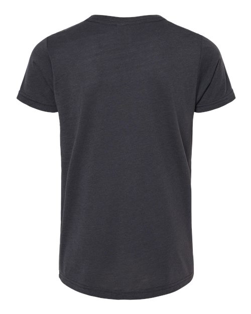 BELLA + CANVAS 3413Y Solid Dark Grey Triblend — back