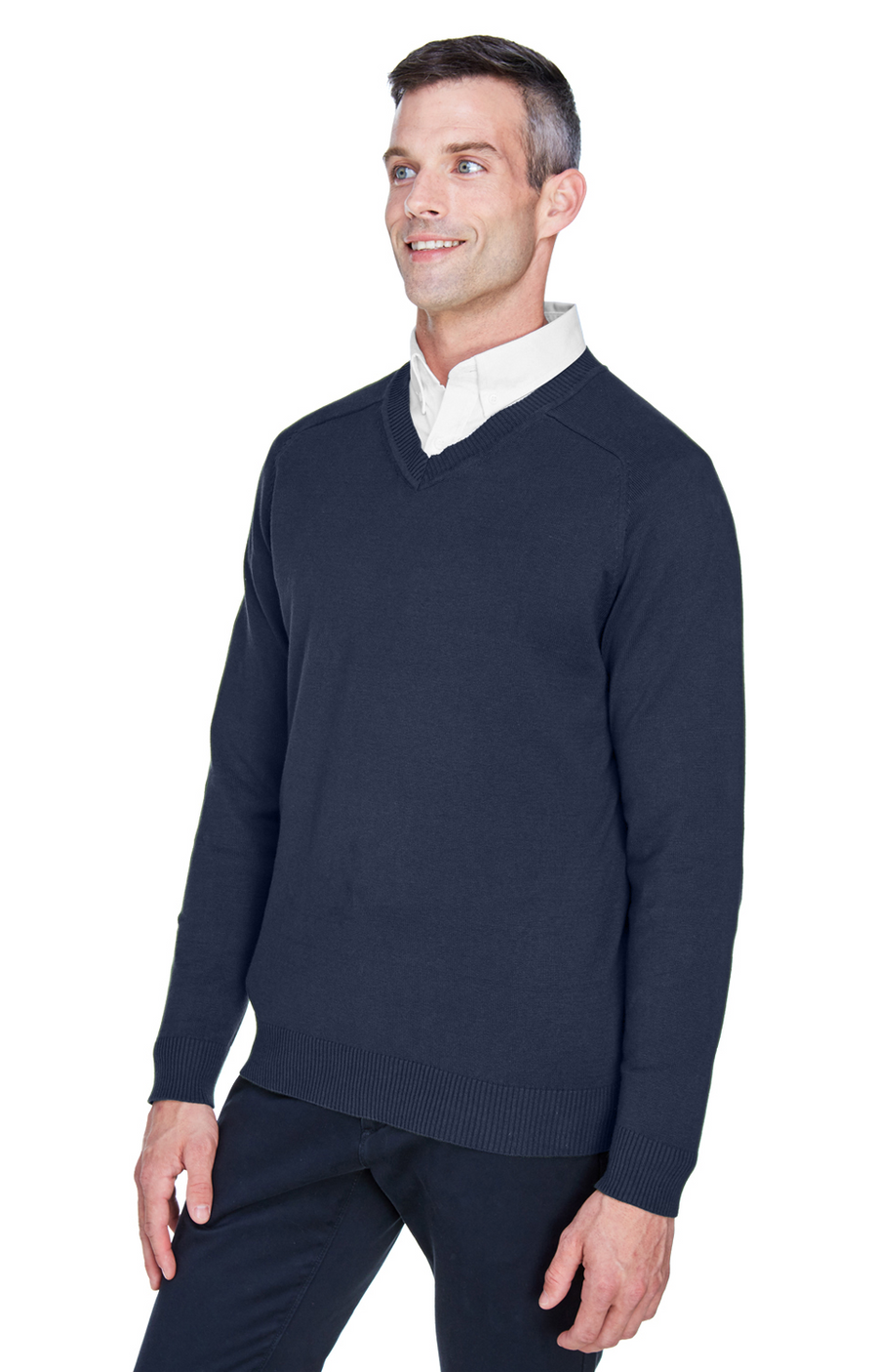 Men's V-Neck Sweater - Navy
