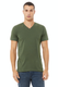 Bella + Canvas 3005 - Unisex Jersey Short-Sleeve V-Neck T-Shirt - Military Green