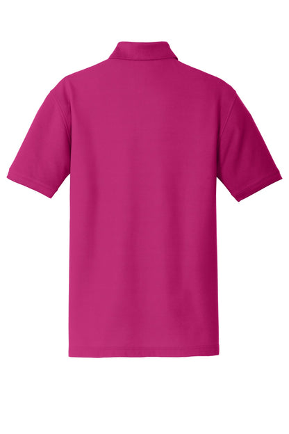 Unisex Core Classic Pique Polo - Pink Azalea