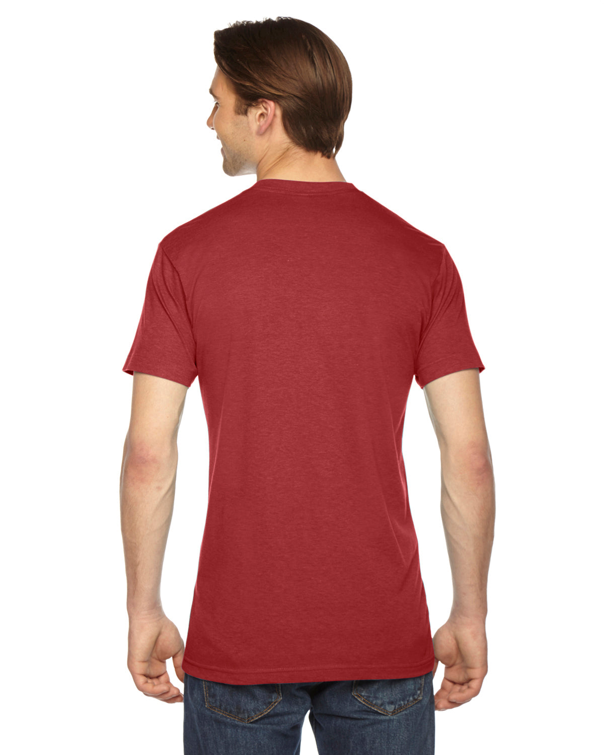 Unisex Triblend Short-Sleeve Track T-Shirt - Tri Red