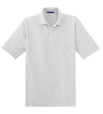 Unisex SpotShield��� Pocket Jersey Polo - Ash