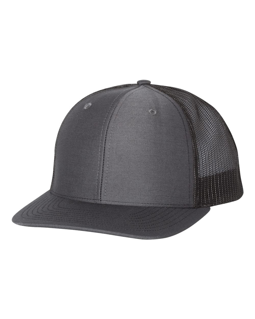 Snapback Trucker Cap - Charcoal / Black