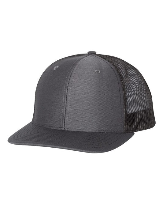 Snapback Trucker Cap - Charcoal / Black