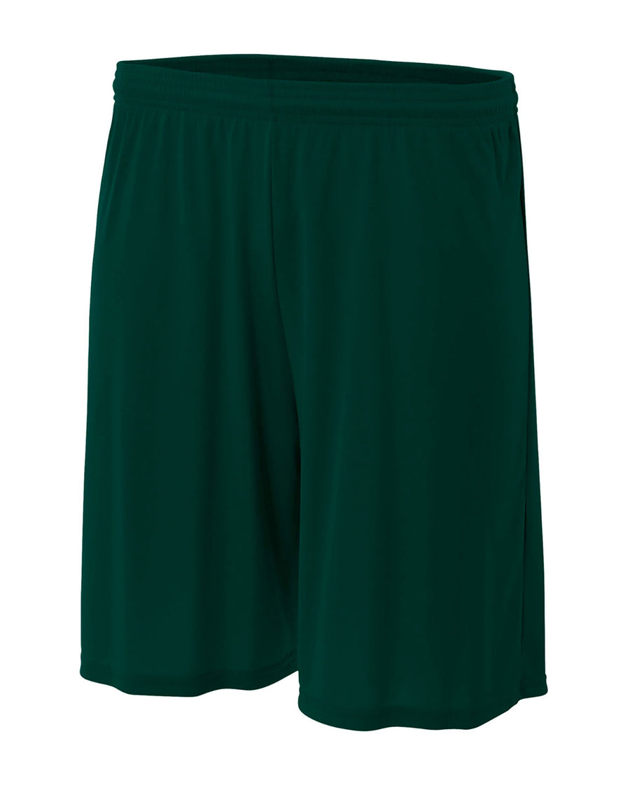 Youth Cooling Performance Polyester Short - Forest Green