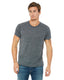 Bella + Canvas 3650 - Unisex Poly-Cotton Short-Sleeve T-Shirt - Charcoal Marble
